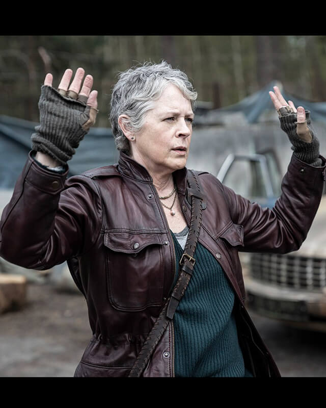 The Walking Dead Melissa McBride Maroon Jacket