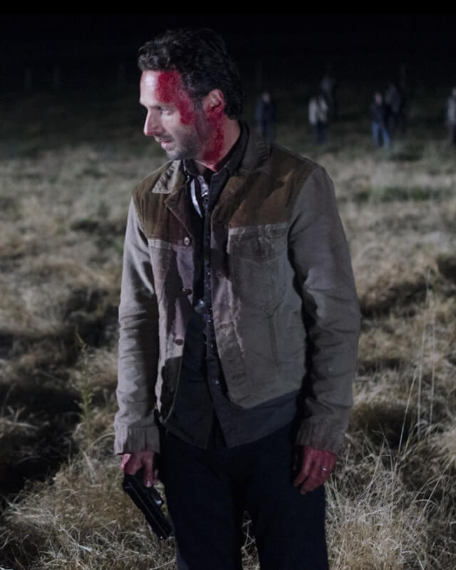 The Walking Dead Rick Brown Cotton Jacket