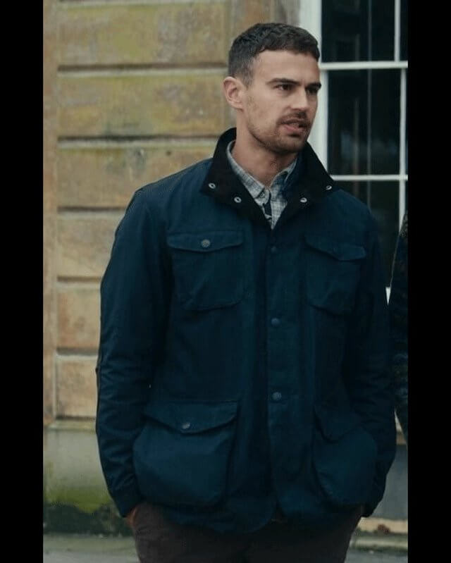 Theo James Blue Utility Jacket