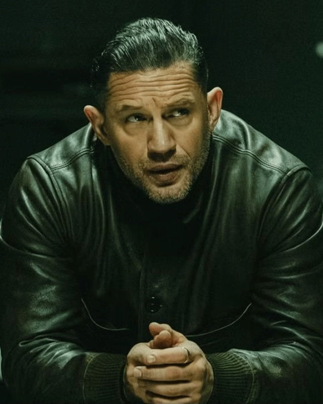 Tom Hardy MobLand Black Leather Jacket