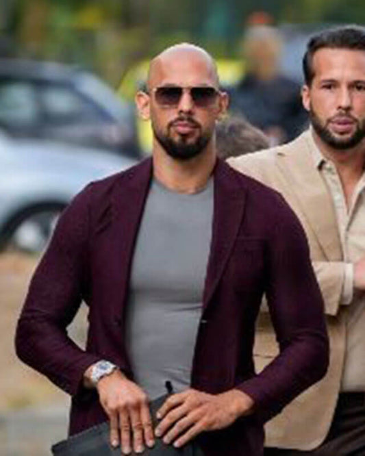 Top G Cobra Tate Maroon Blazer