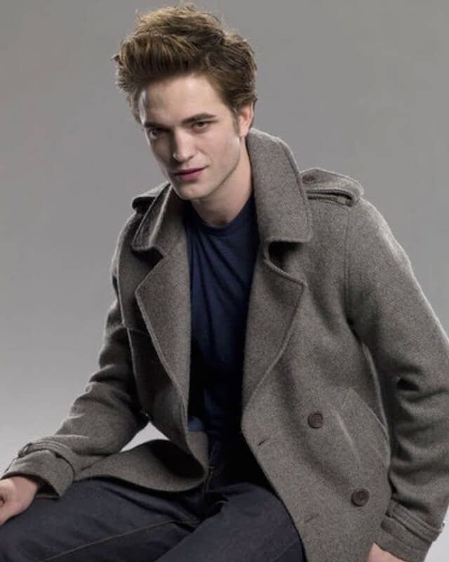 Twilight Robert Pattinson Gray Coat