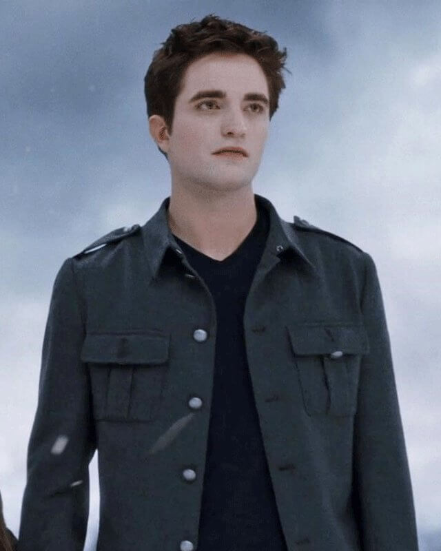 Twilight Saga Breaking Dawn 2 Edward Cullen Gray Jacket