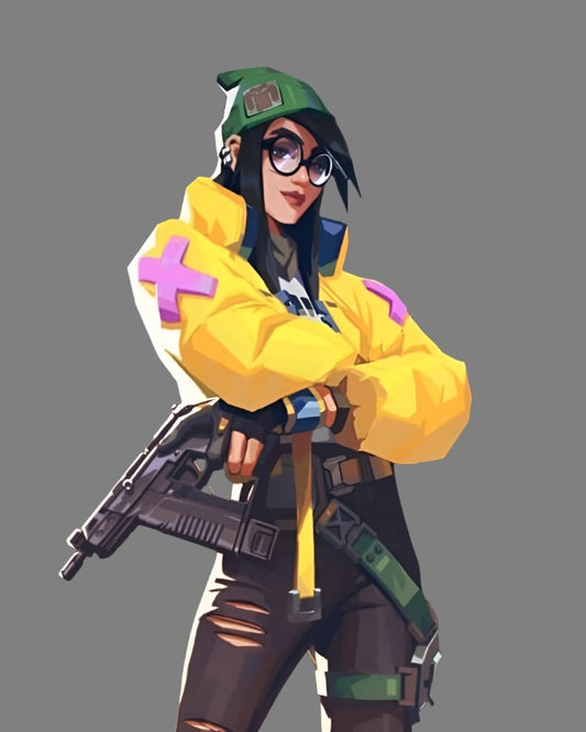 Valorant Cosplay Killjoy Yellow Jacket