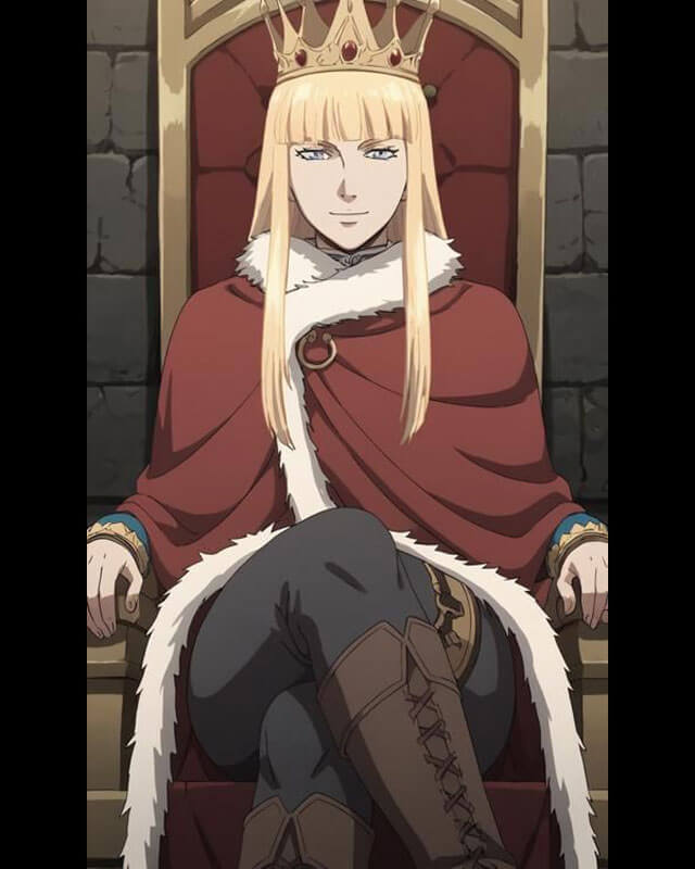 Vinland Saga Canute Red Shearling Cape