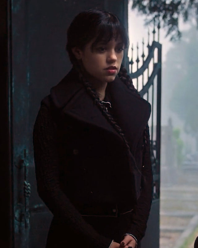 Wednesday Jenna Ortega Black Vest S02