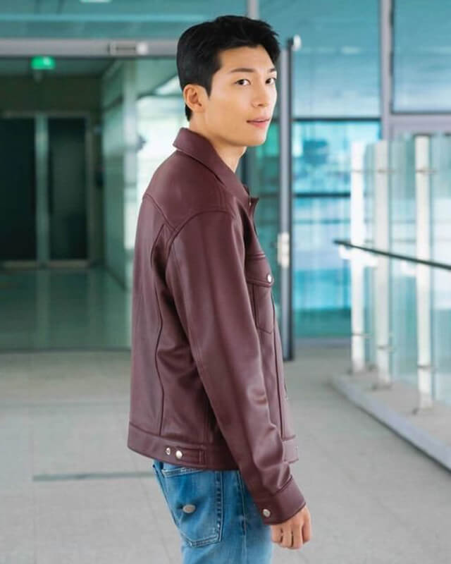 Wi Ha Joon Trucker Leather Jacket