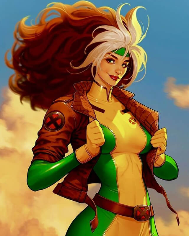 X Men Rogue Brown Cosplay Leather Jacket