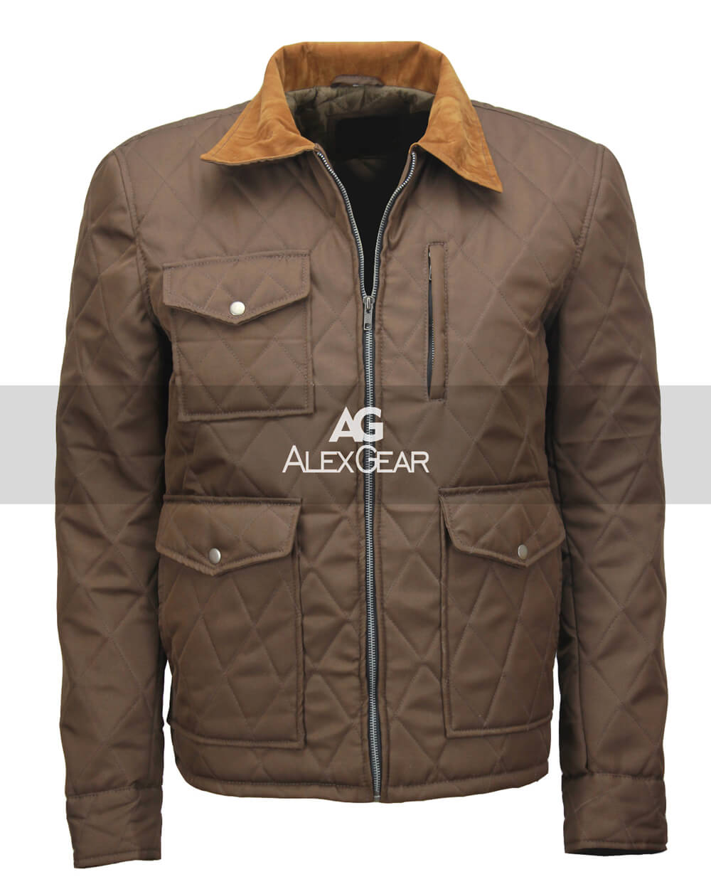 Yellowstone John Dutton Brown Quilted Jacket