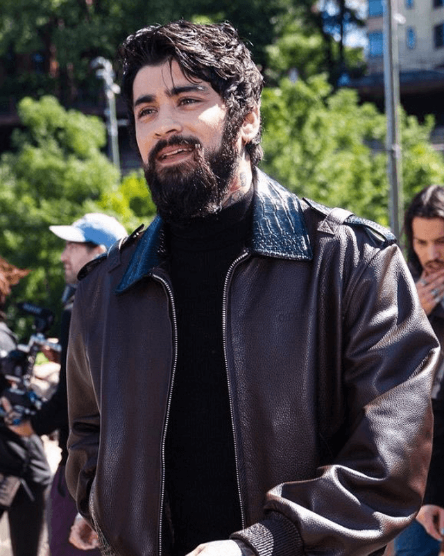 Zayn Malik Dark Brown Genuine Leather Jacket