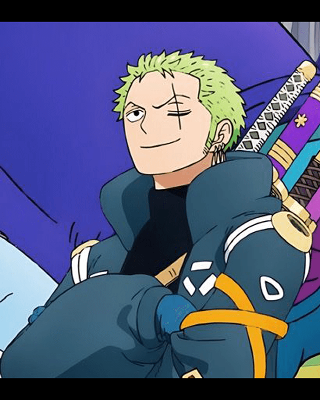 Zoro One Piece Egghead Blue Jacket