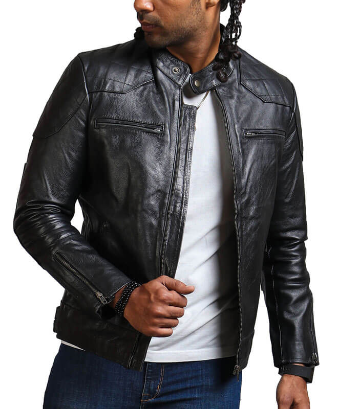 Black Leather Jacket Men