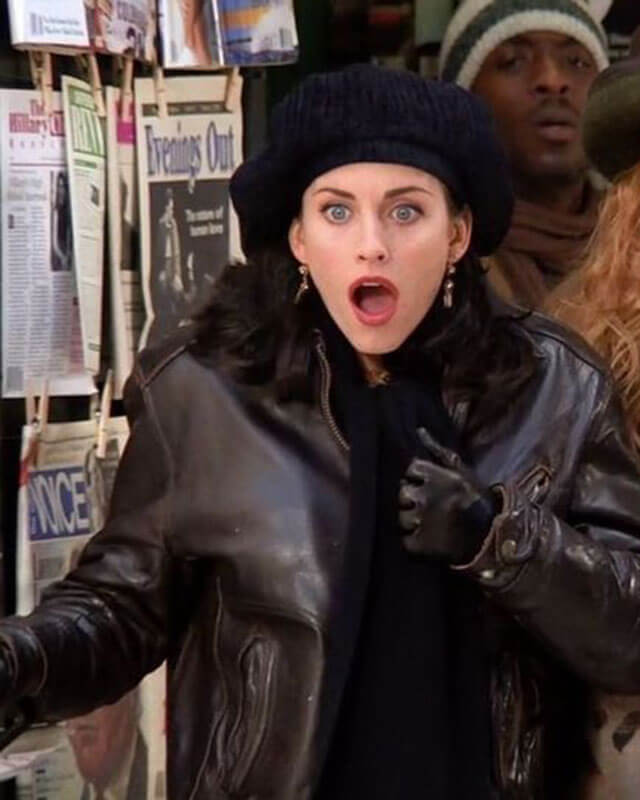 Friends S01 Monica Dark Brown Jacket