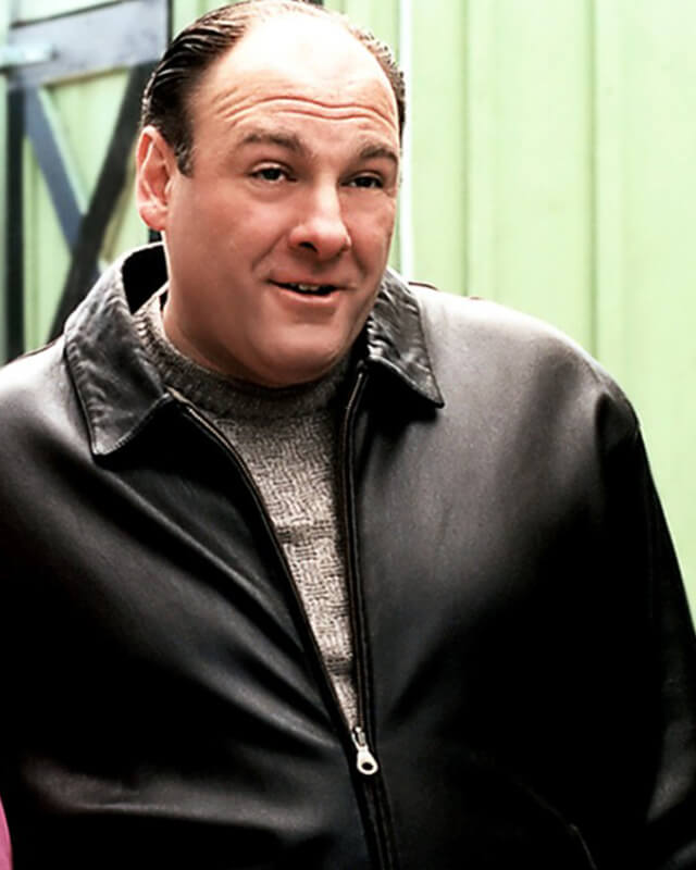 James Gandolfini Leather Jacket Sopranos
