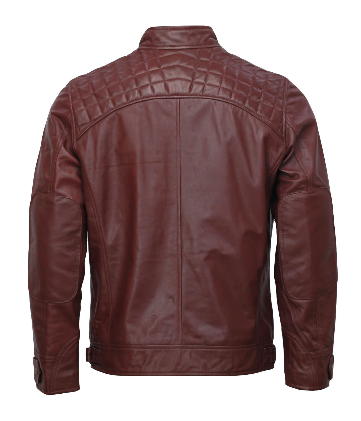 Mens Maroon Leather Jacket