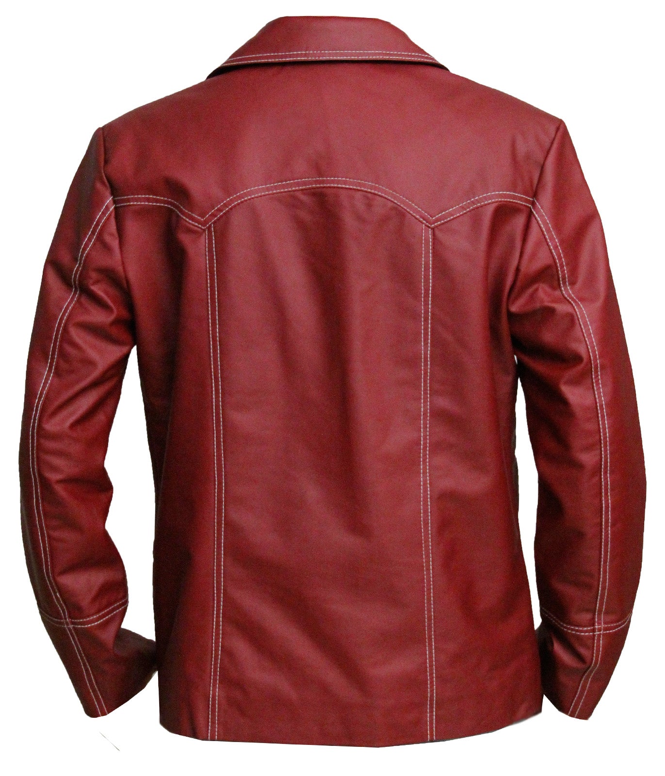 Red Leather Coat Brad Pitt