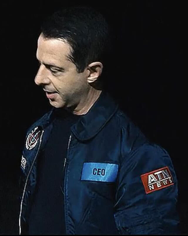 Succession Kendall Roy Black Bomber Jacket