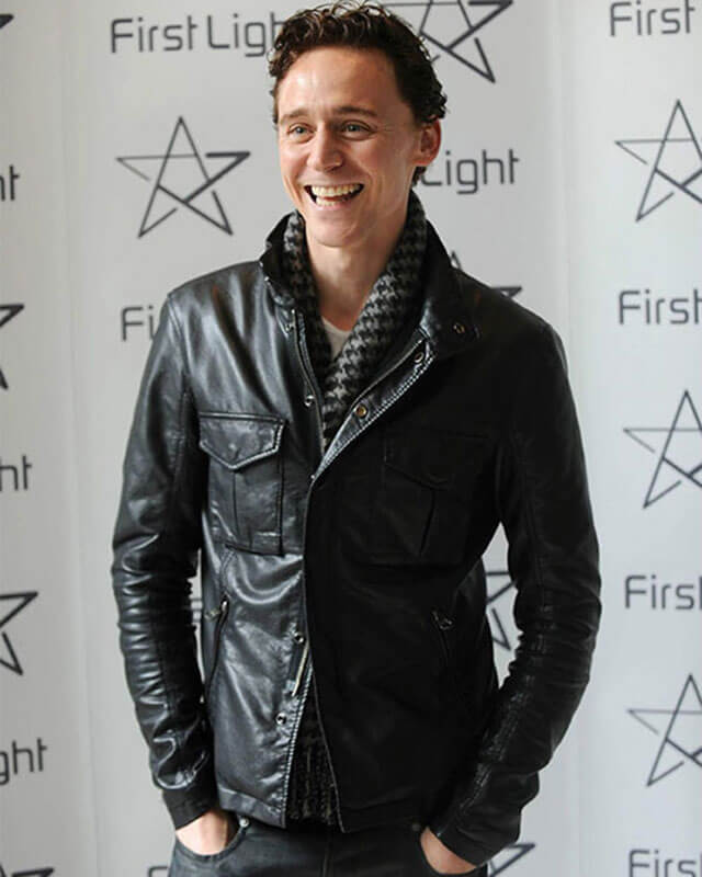 Tom Hiddleston Trucker Leather Jacket