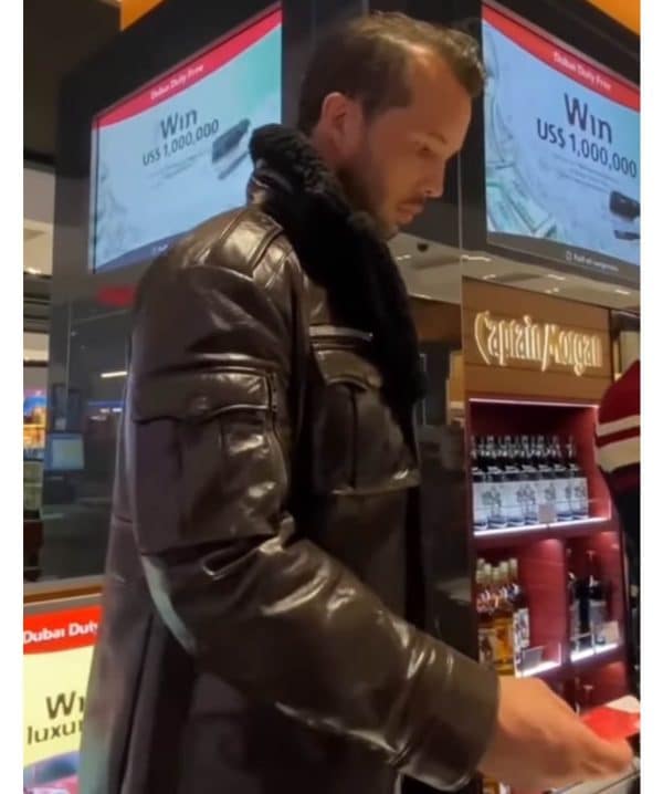 Tristan Tate Brown Leather Coat