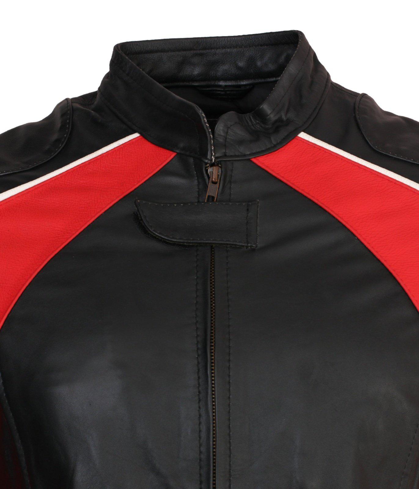black leather jacket