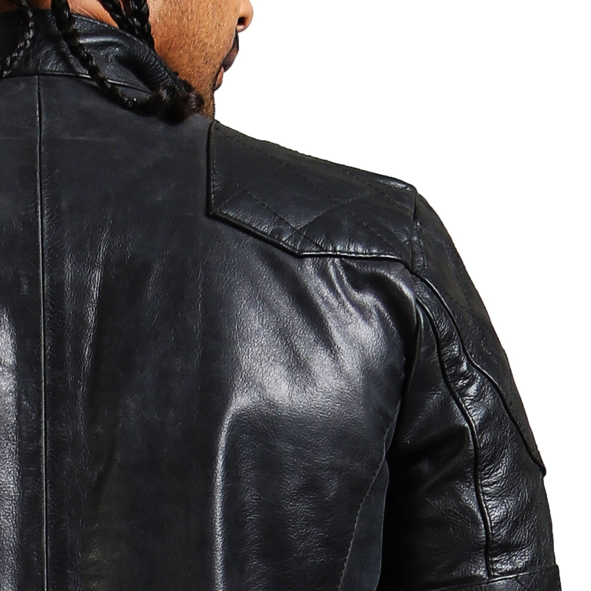 Black Biker Real Leather Jacket