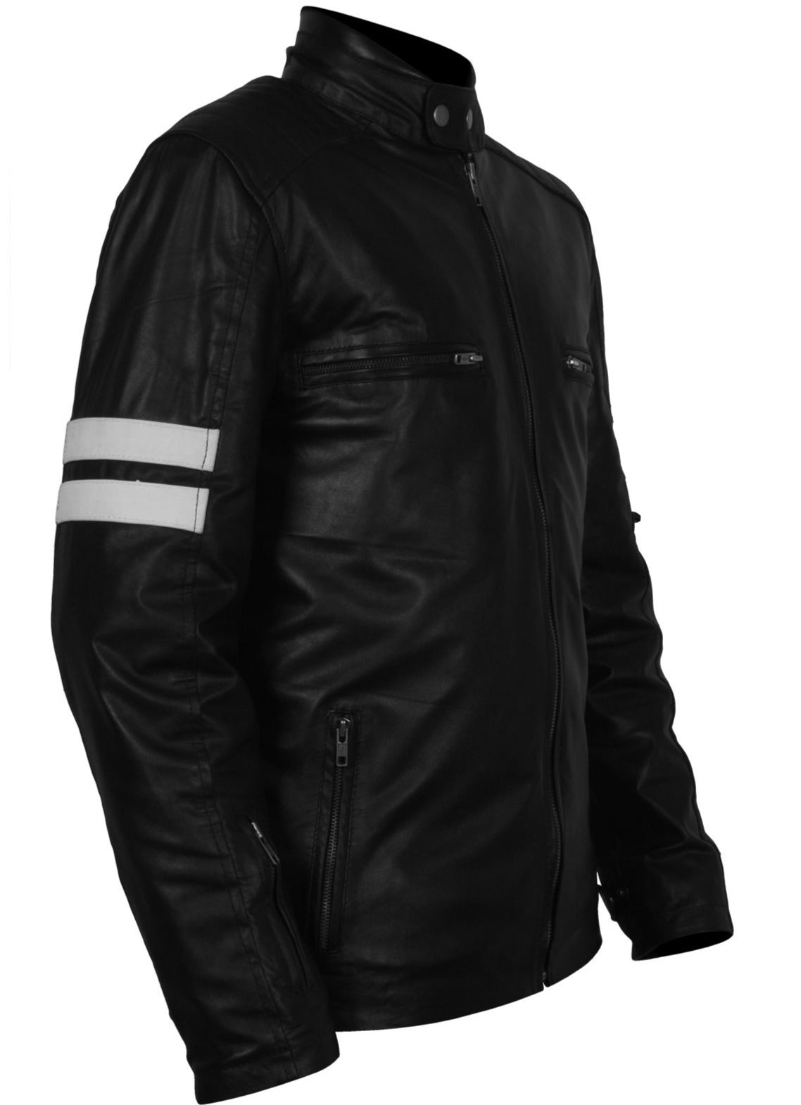 Black And White Striped Jacket Mens