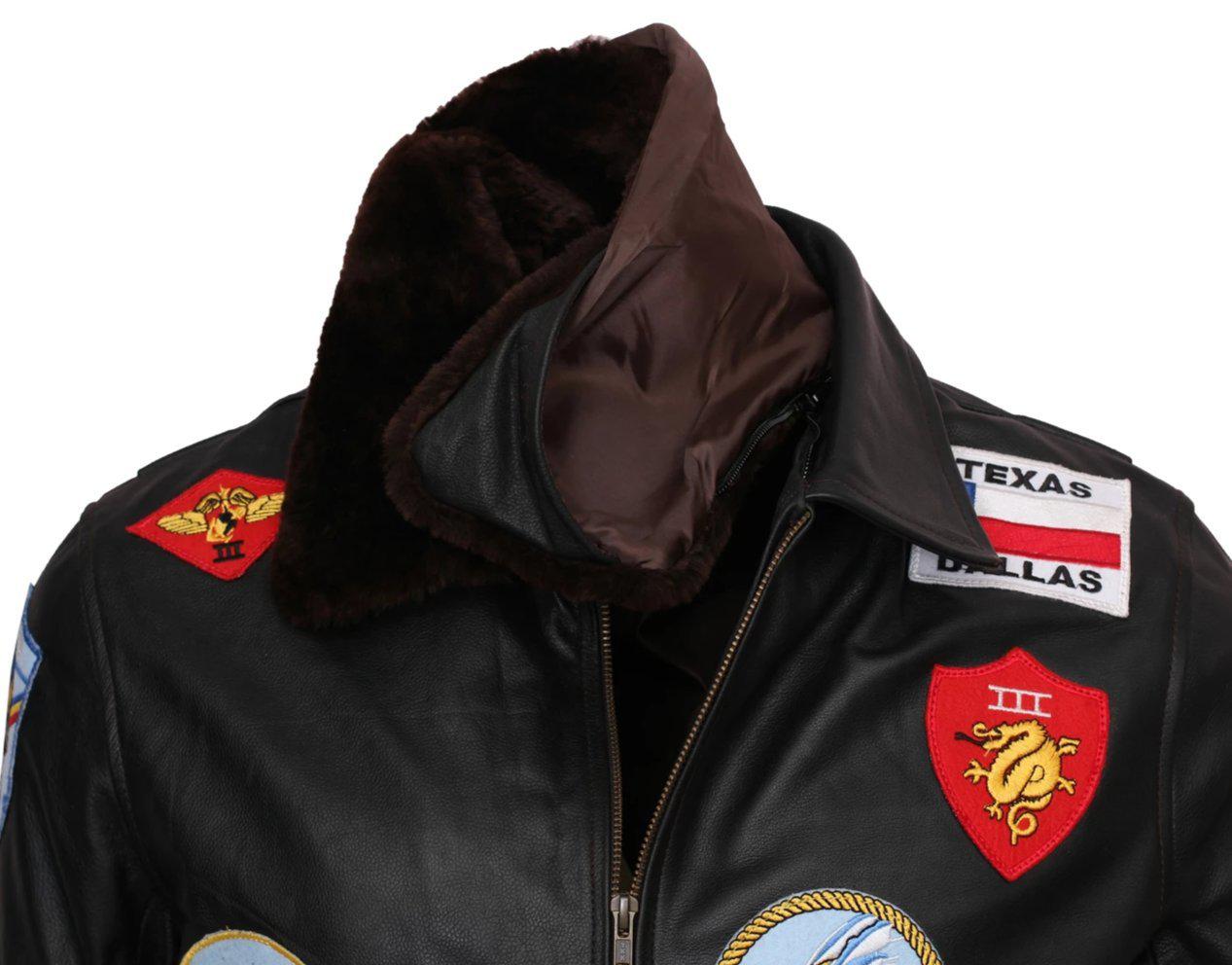 Mens Aviator Jacket Top Gun