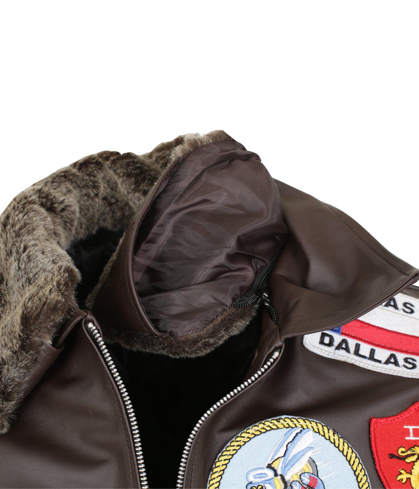 Fur Collar Leather Jacket