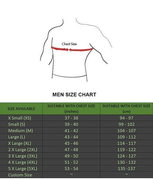 Alex Gear Size Chart