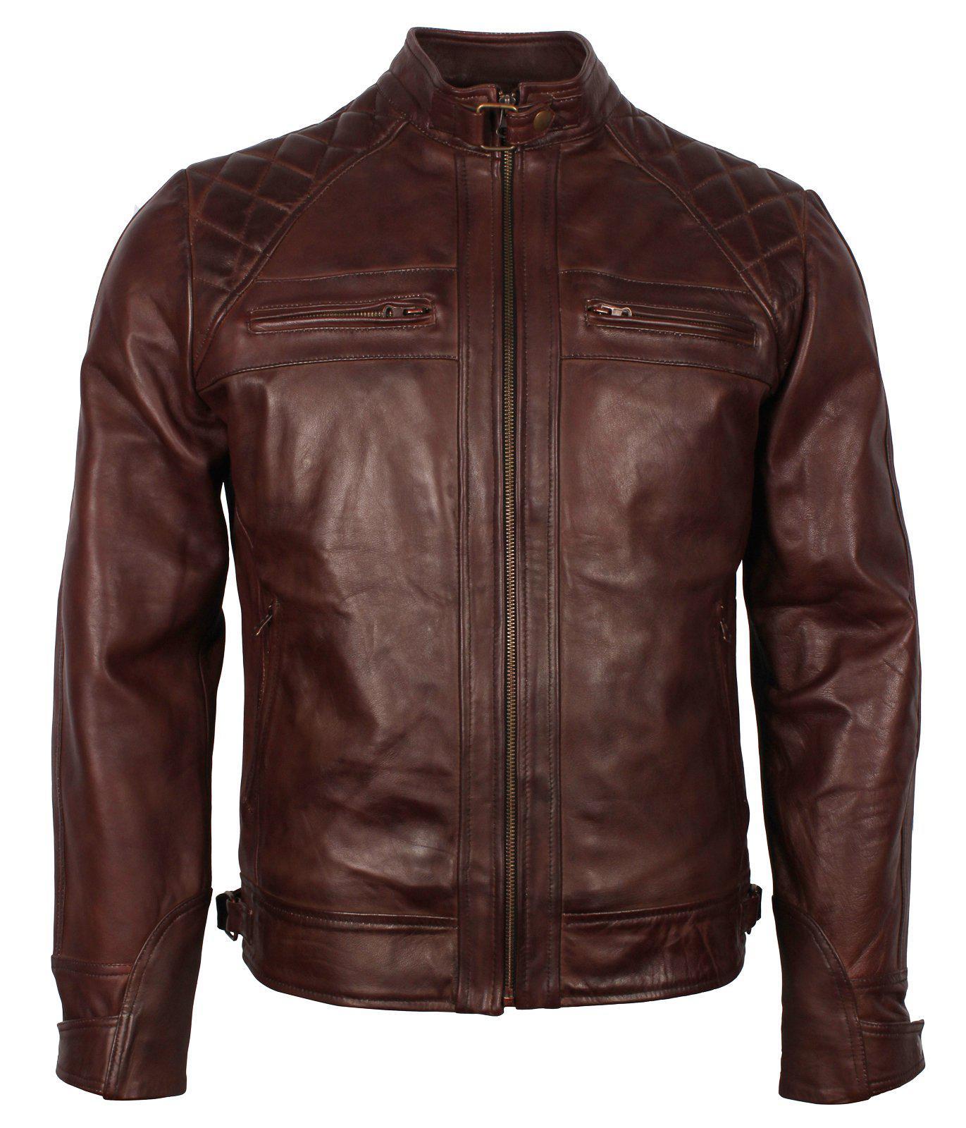 Dark Brown Motorcycle Jacket