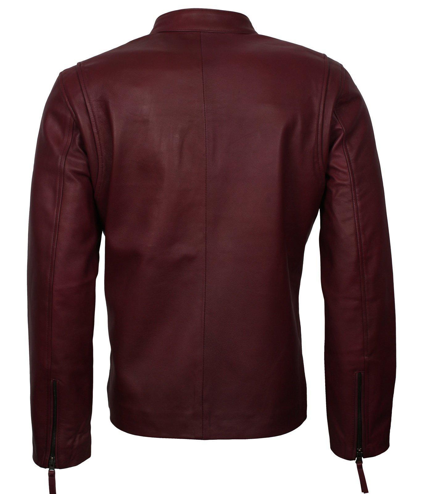leather jacket men motorcycle