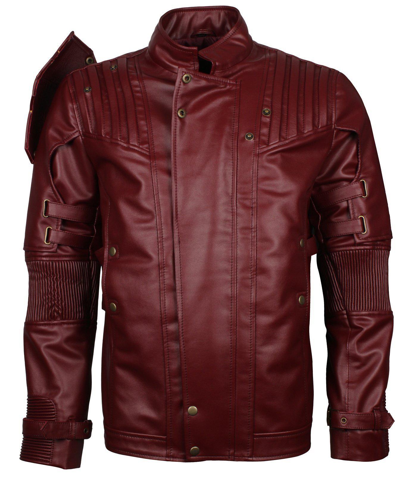 Avengers Infinity War Costume Maroon Leather Jacket