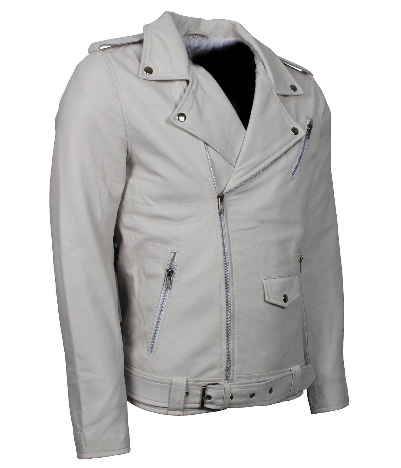 Off White Leather Jacket