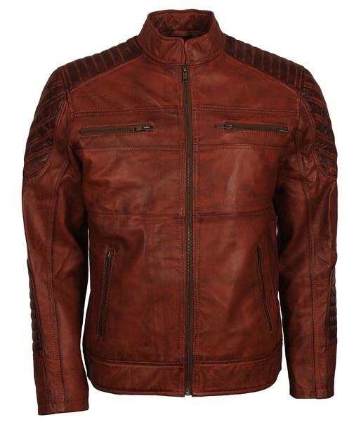 scarecrow-leatBrown Leather Biker Jacket Batman Killing Joke