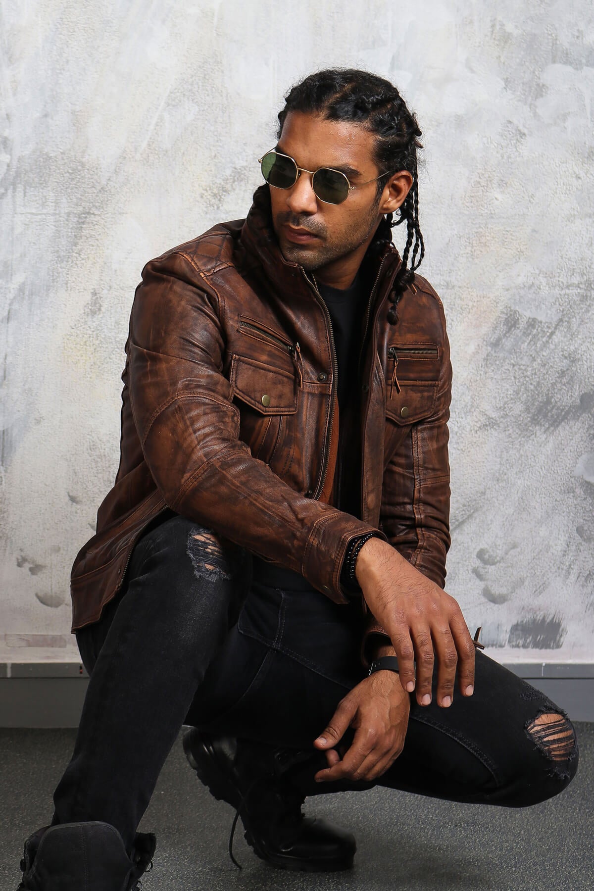 Original pure leather jacket Outlet