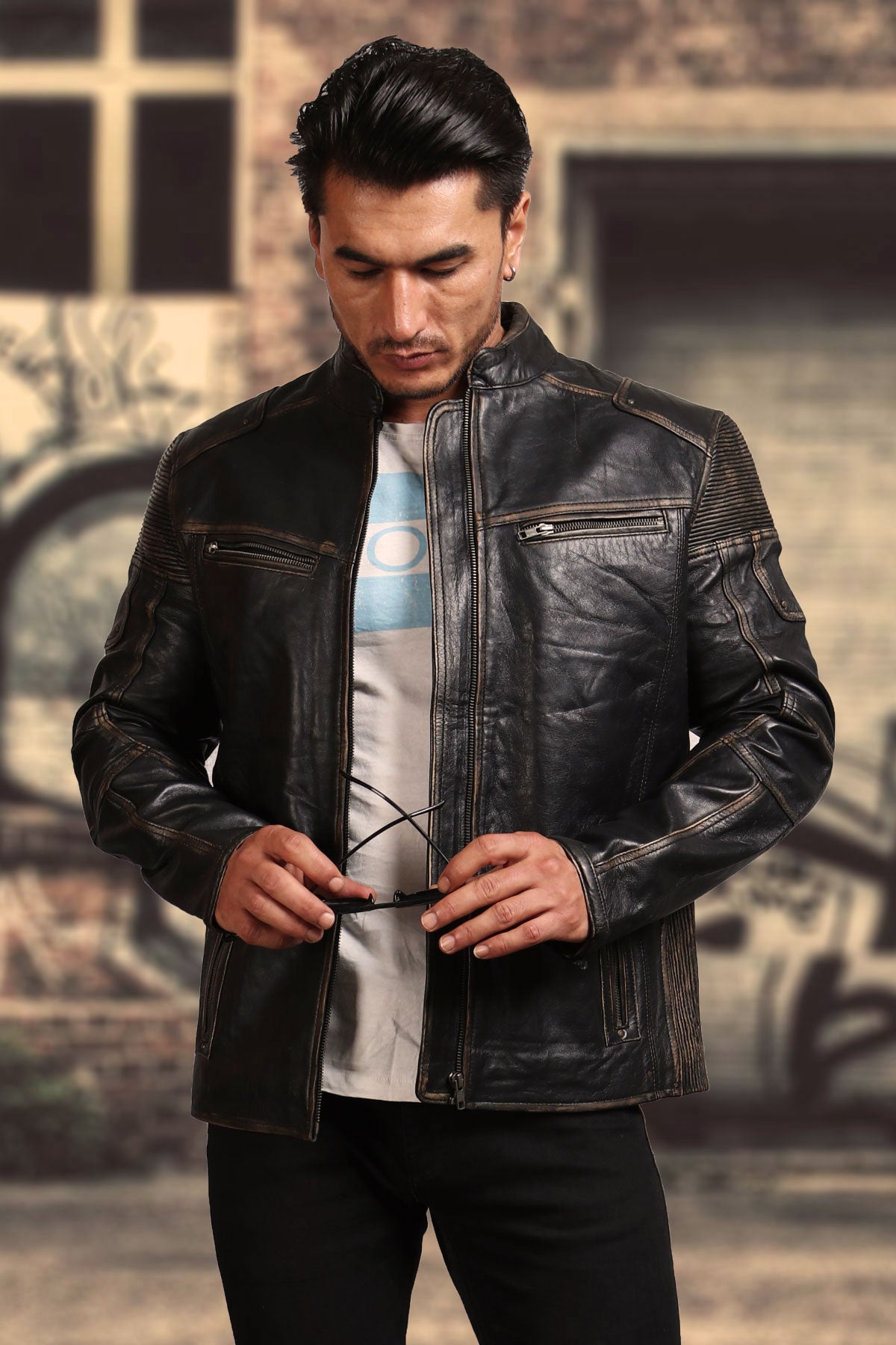 Top G Brown Andrew Tate Leather Jacket - USA Leather Factory