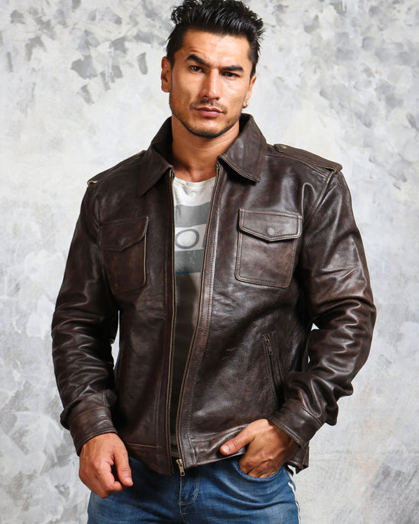 Men's Biker Leather Jackets, Vests and Coats – AlexGear