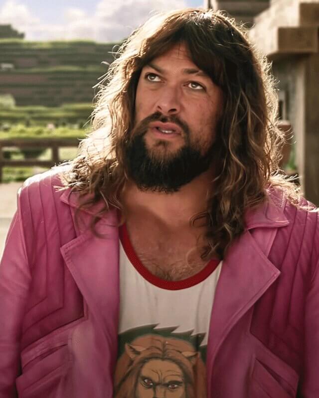 A Minecraft Movie Jason Momoa Pink Leather Jacket