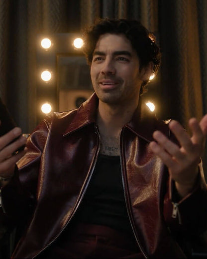 A Very Jonas Christmas Movie Joe Jonas Leather Jacket