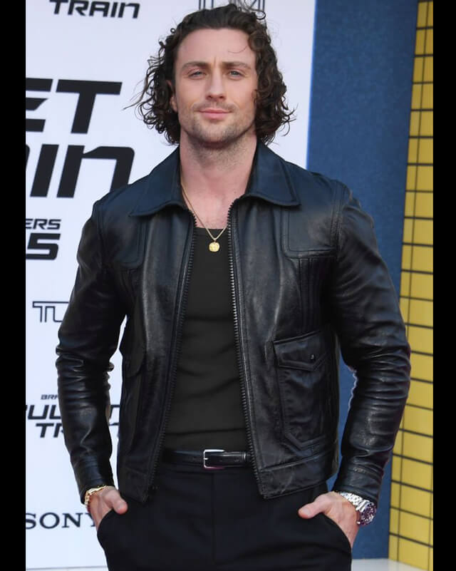 Aaron Taylor Johnson Leather Jacket