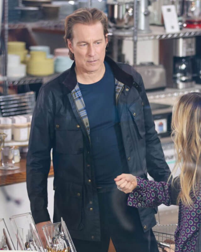 Aidan Shaw And Just Like That Black Utility Jacket
