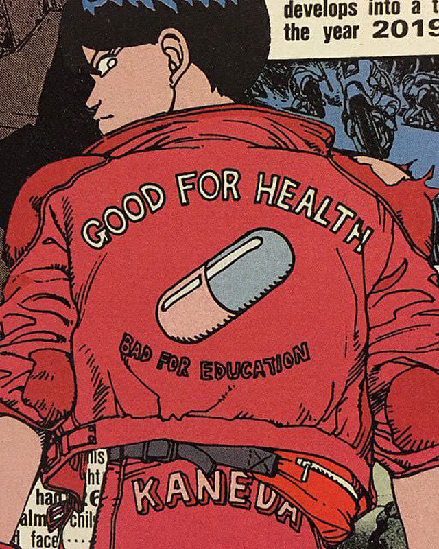Akira Shotaro Kaneda Leather Red Jacket