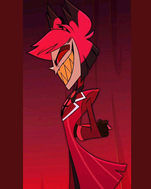 Alastor Hazbin Hotel Red Cosplay Coat