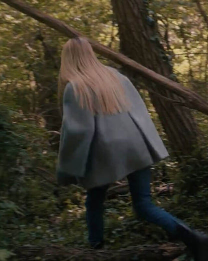 America Horror Story Emma Roberts Gray Cape Coat S12