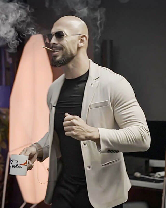 Andrew Tate Cream Blazer Coat