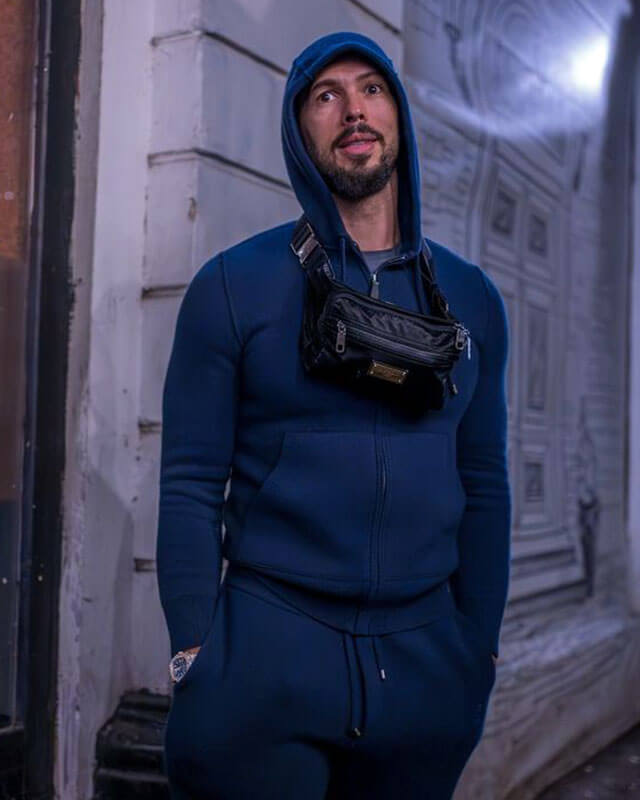 Andrew Tate Style Blue Tracksuit