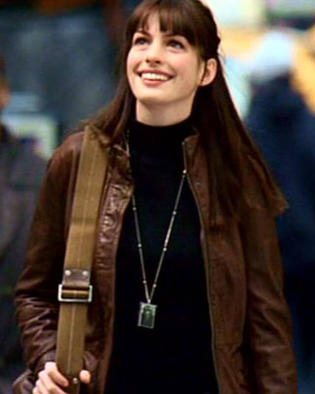 Anne Hathaway The Devil Wears Prada Brown Jacket