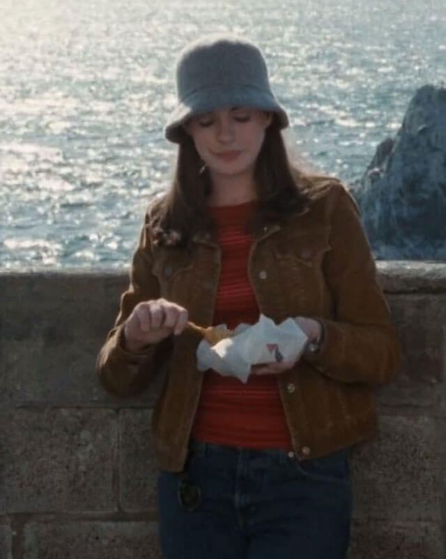 Anne Hathaway The Princess Diaries Brown Jacket