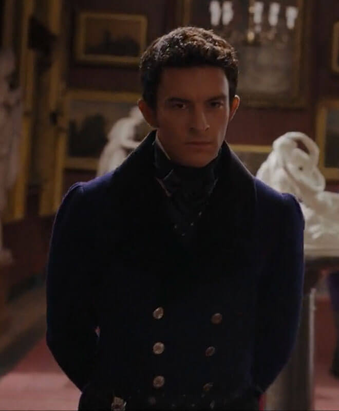 Anthony Bridgerton Blue Tailcoat Velvet Collar