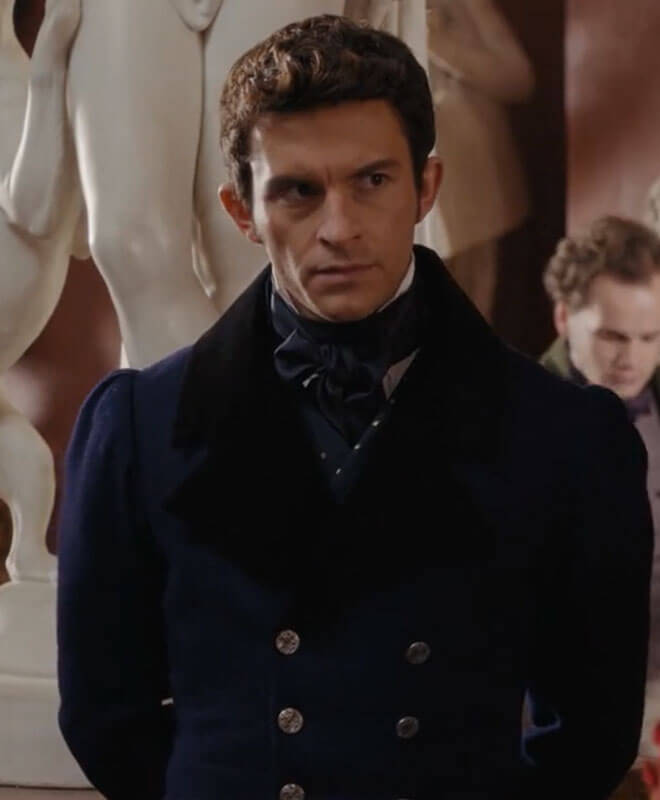 Anthony Bridgerton Blue Tailcoat Velvet Collar